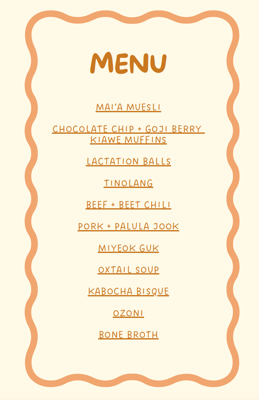 Postpartum Cookbook (digital pdf)